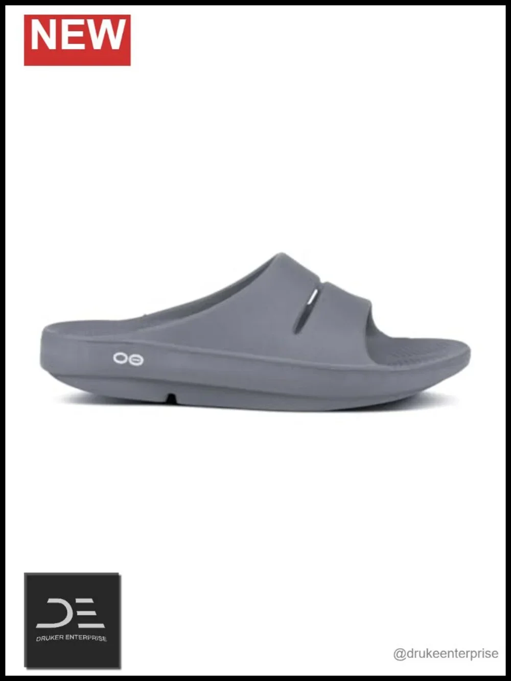 Unisex Sport Recovery Slide Sandals - Cushioned Footbed Lightweight